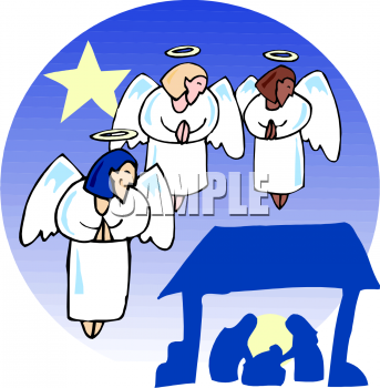 Nativity Scene Clip Art Image