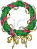Christmas Wreath Clip Art Image