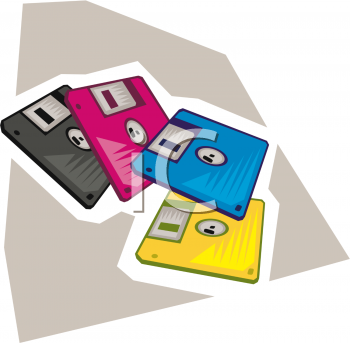 Computer Disk Clip Art Image