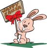 Easter Rabbit Clip Art Image