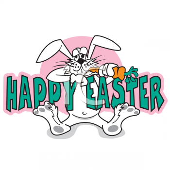 clip art easter bunny. Easter Rabbit Clip Art Image