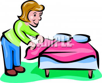 ... Bedroom Clipart, Illustrations, & Graphics - bed_maid_112378_tnb.png