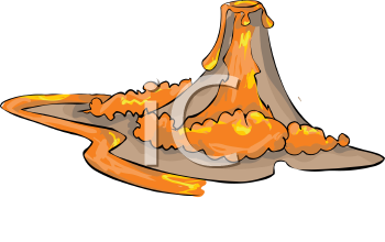Volcano Clip Art Image