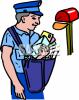 Mailman Worker Clip Art Image