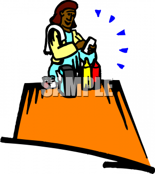 Waitress Clip Art Image