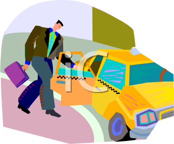 Taxi Clip Art Image