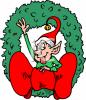 Christmas Wreath Clip Art Image