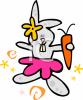 Easter Rabbit Clip Art Image
