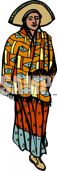Ethnic People Clip Art Image
