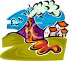 Volcano Clip Art Image