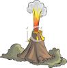 Volcano Clip Art Image