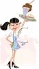 Waitress Clip Art Image