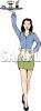 Waitress Clip Art Image