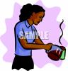 Waitress Clip Art Image